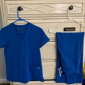 FIGS ROYAL BLUE scrub pant & scrub top